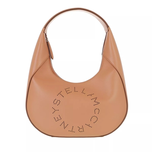 Stella McCartney Logo Crossbody Bag Camel Hobo Bag
