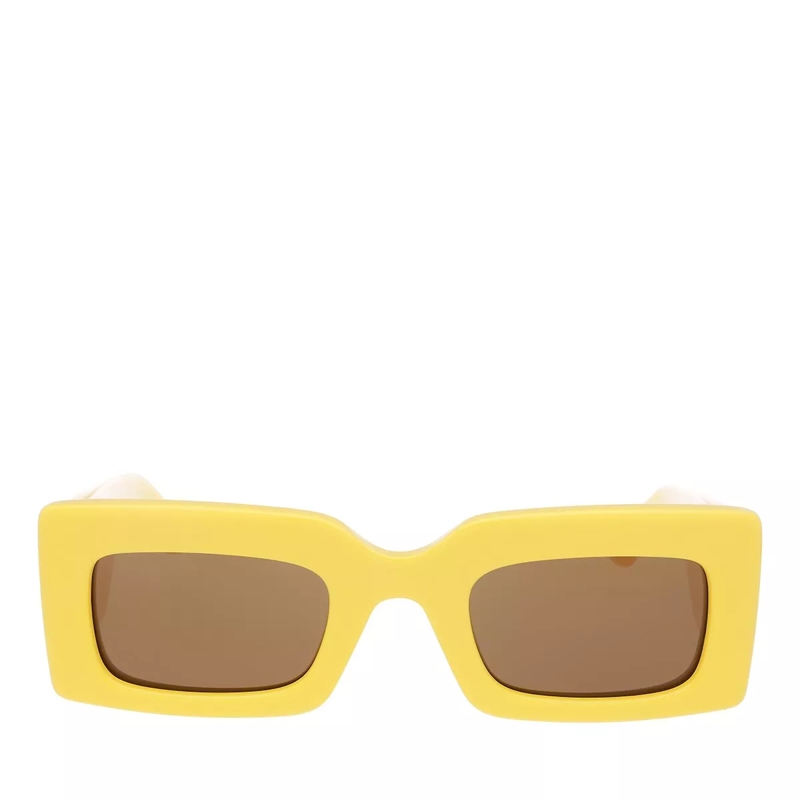 Alexander McQueen Sonnenbrille AM0433S YELLOW-YELLOW-BROWN (Image 3)