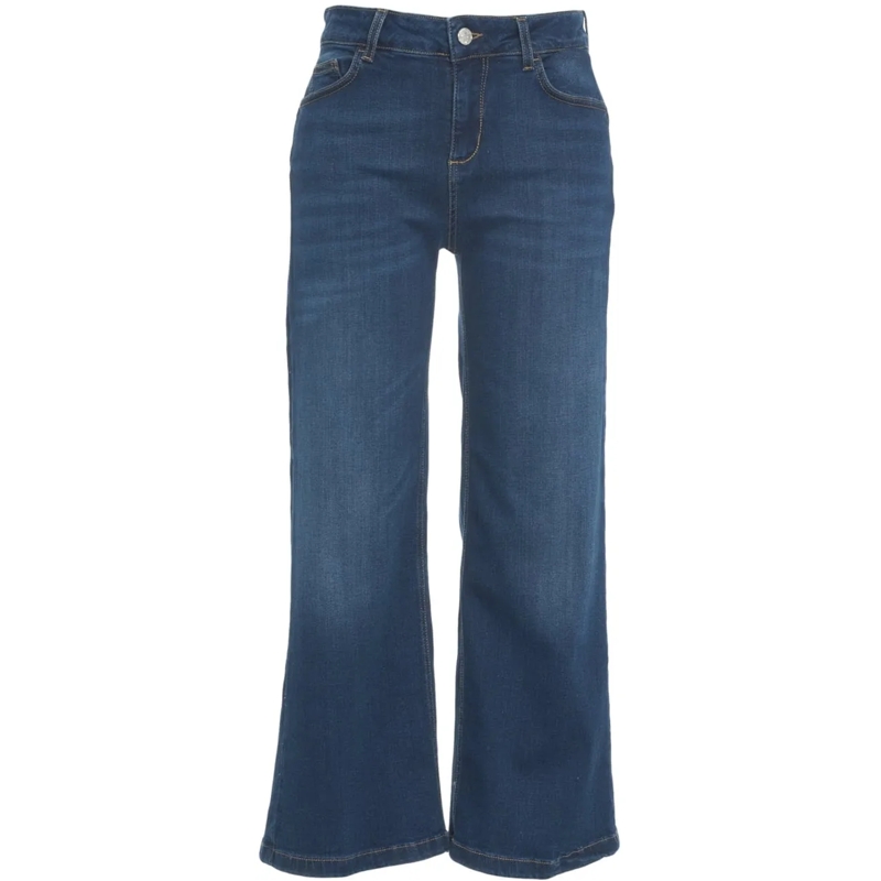 LIU JO Slim-Fit-Jeans Cropped Jeans blau