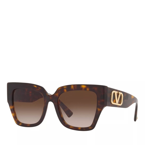 Valentino Woman Sunglasses 0VA4082 Havana Solglasögon
