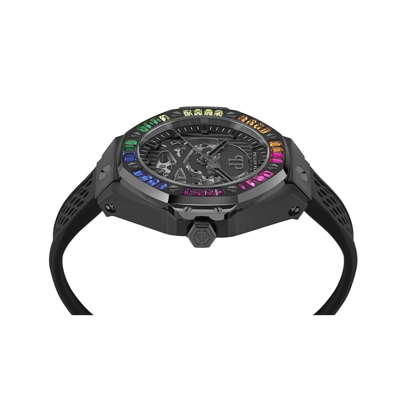 Philipp Plein Quarzuhr Quarz-Analoguhr Plein $Keleton Royal schwarz(Image 3)