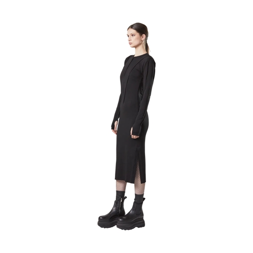 Thom Krom Kleid mit Daumenlöchern black black Abiti da sera