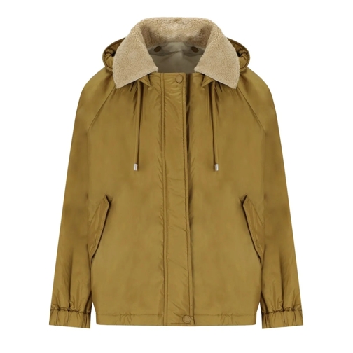 WEEKEND Max Mara Parka MAX MARA WEEKEND ARLES GOLDENE WENDEJACKE MIT KAPU gelb