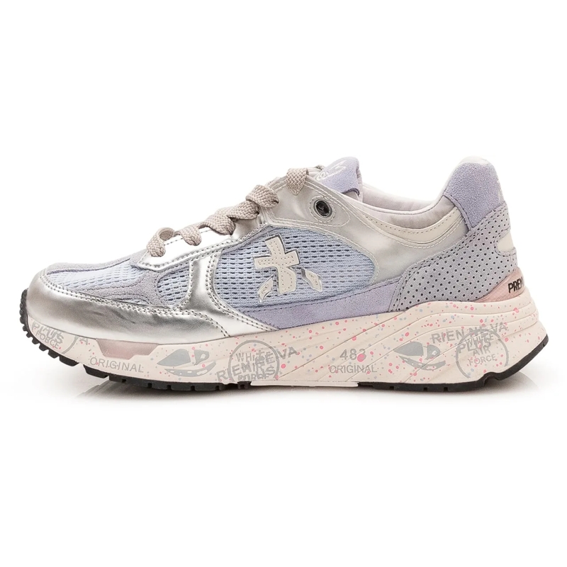 Premiata Sneaker basse Sneakers Stringate con Inserti in Rete grau(Image 4)