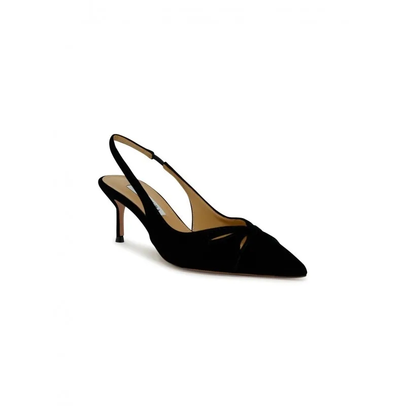 Aquazzura Pumps Black  Velvet Moves Sling 65 Black