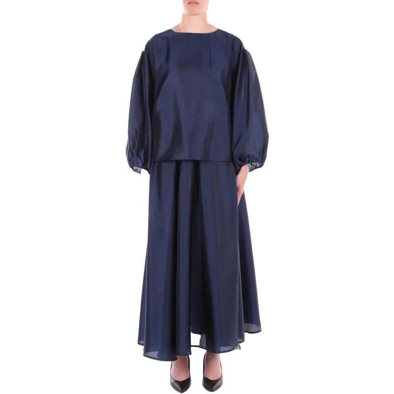 Emporio Armani Jupe midi Skirts Blue blau