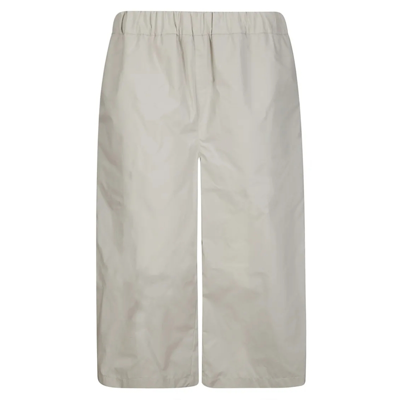 RIER Legere Shorts Cotton Bermuda Shorts With Elastic Waist Neutrals