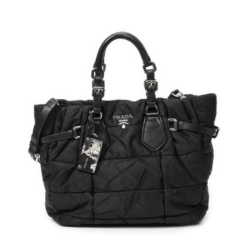 Prada Crossbody Bag Shopping Tote schwarz