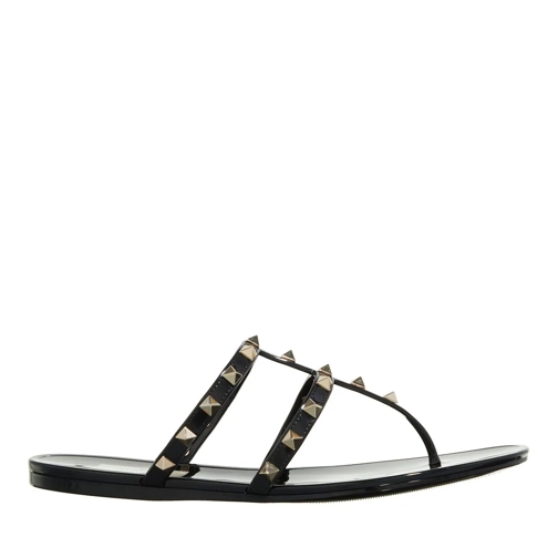 Valentino Garavani Flip Flop Thong Summer Rockstud Black