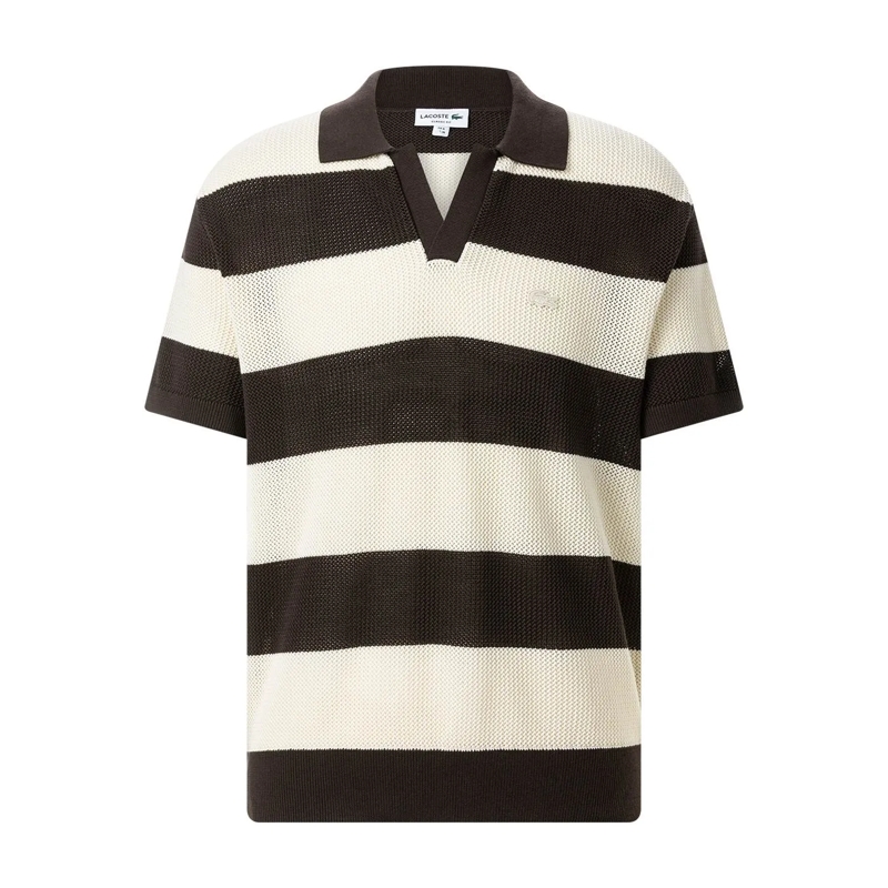 Lacoste Polohemd Poloshirt mit Logo braun