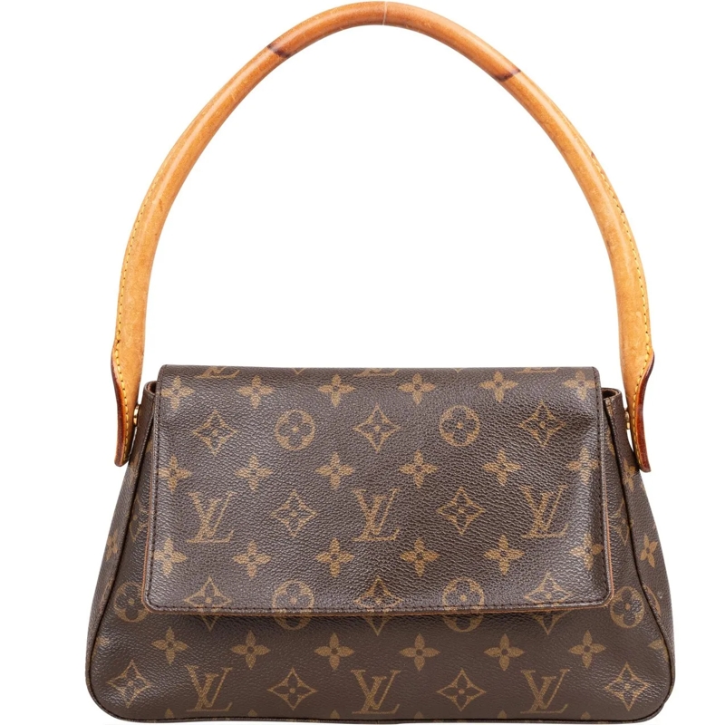 Louis Vuitton Tote Louis Vuitton Canvas Monogram Looping PM Handbag braun