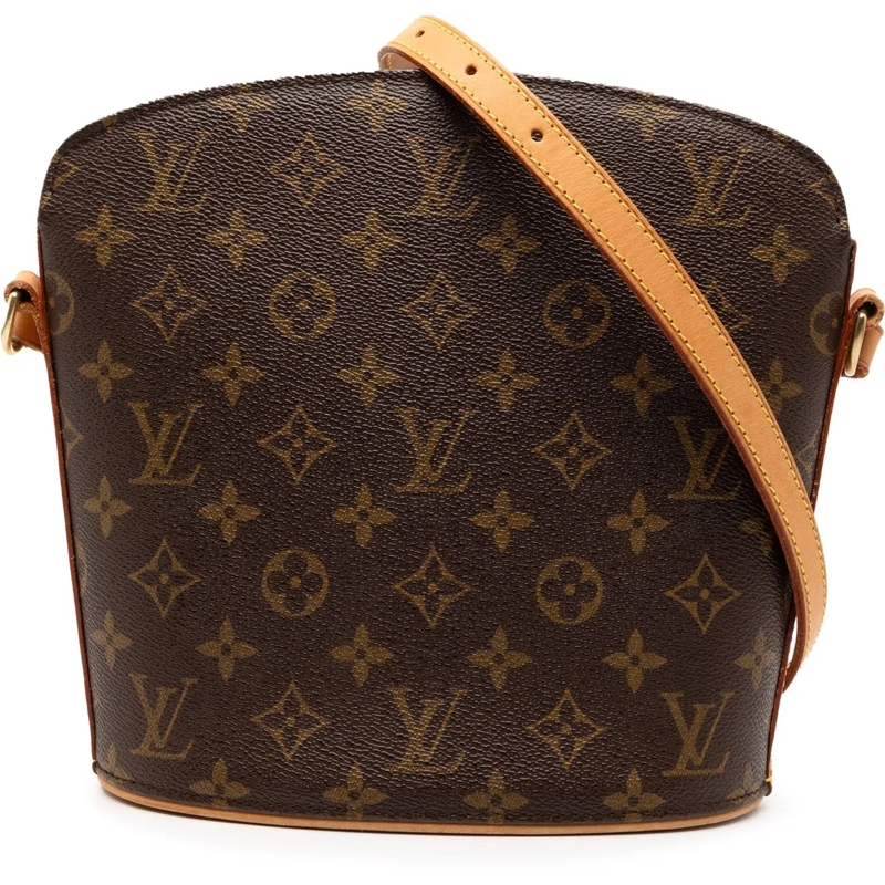 Louis Vuitton Schultertasche Monogram Drouot braun