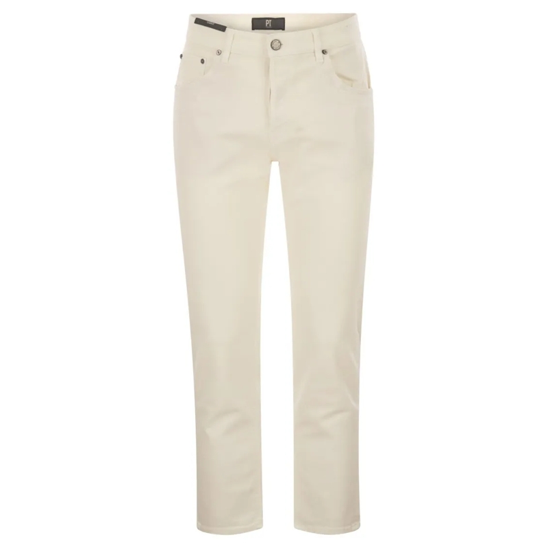 Pt Torino Jeans Rebel - Carrot Fit Denim Trousers Neutrals