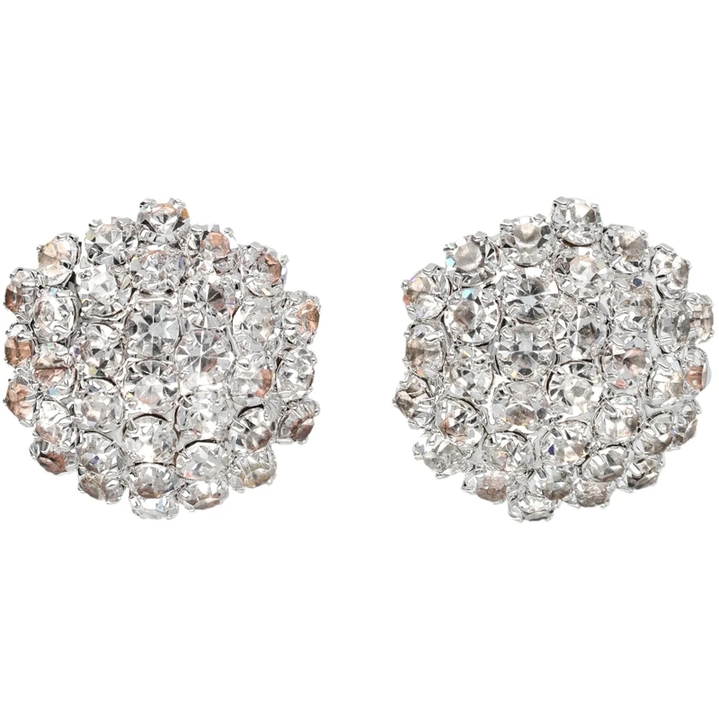 Self Portrait Creolen Crystal Flower Earring Argento silber