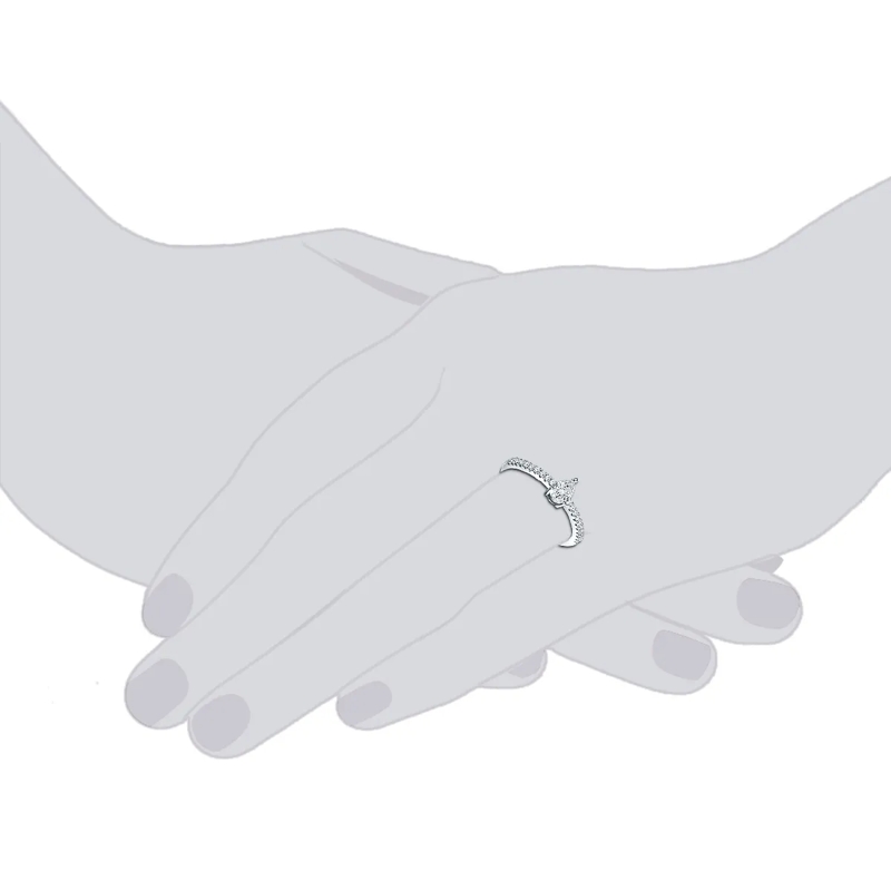 Trilani Ring Sterling Silber Ring Zirkonia silber(Image 3)