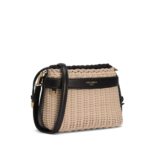 Dolce&Gabbana Schultertasche Woven Design Bag With Shape And Drawstring Closure Neutrals (Image 2)
