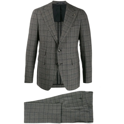 Tagliatore Combinaisons de combinaisons Grey Wool Check Suit Grey