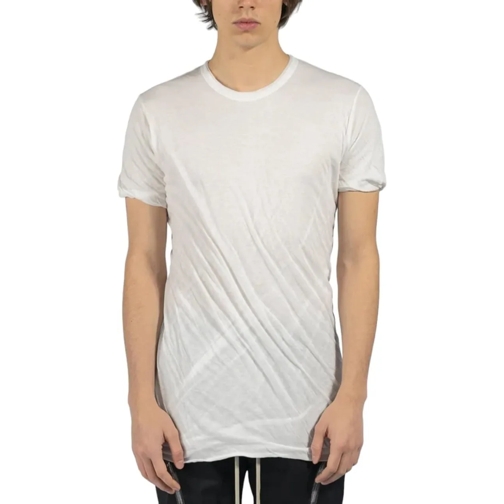 Rick Owens T-shirts T-shirt double manches courtes milk Double tee Ric weiß