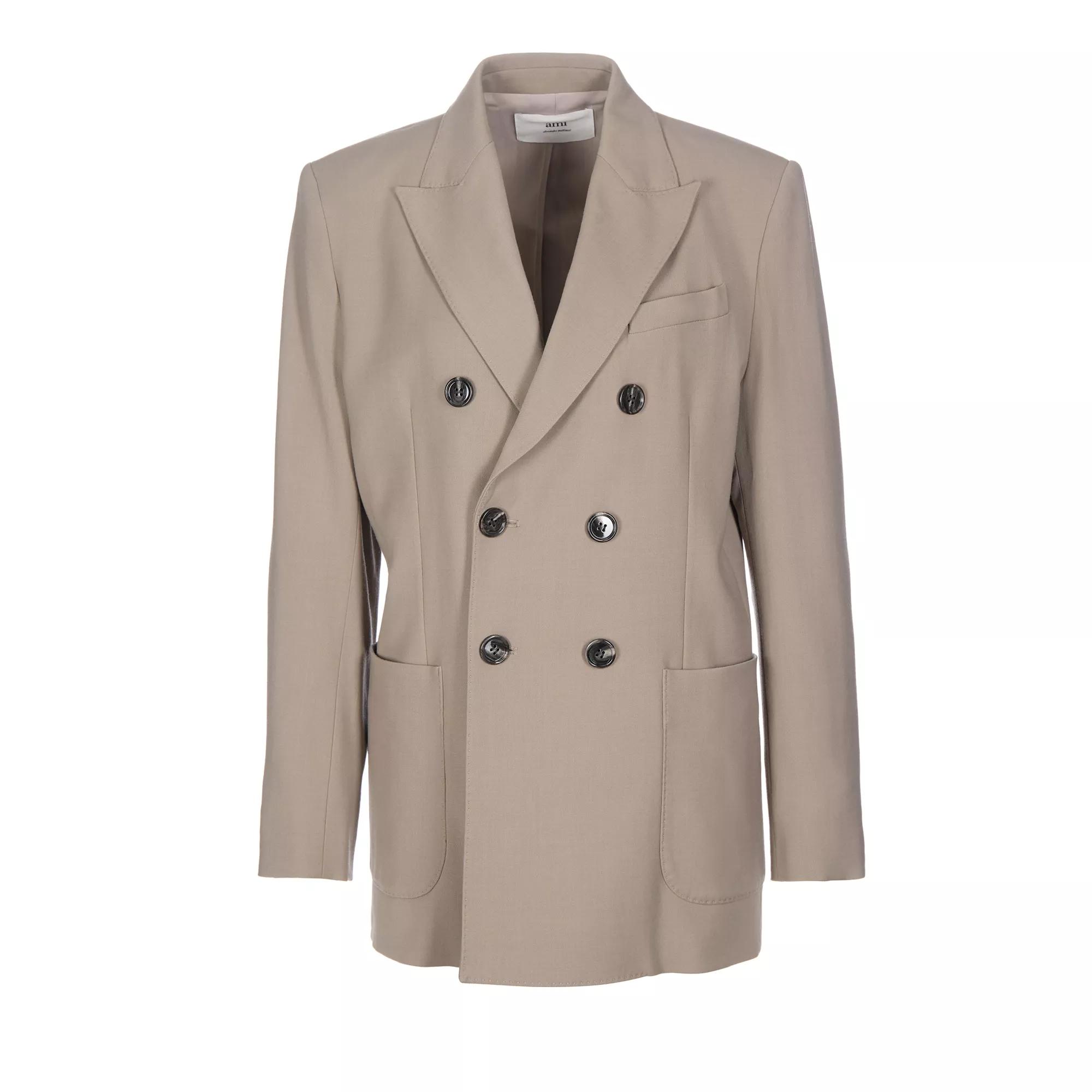 AMI Paris - VESTE CROISEE - Größe F38 - taupe