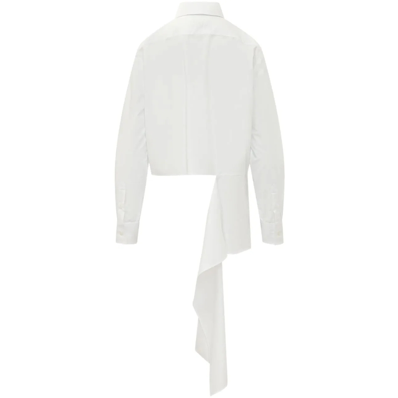MSGM Bluse Camicia con Colletto Classico e Tasca weiß(Image 2)