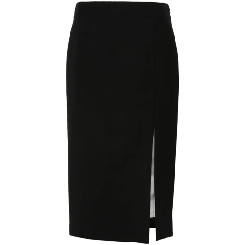 Moschino Bleistiftröcke Black Virgin Wool Pencil Skirt Black