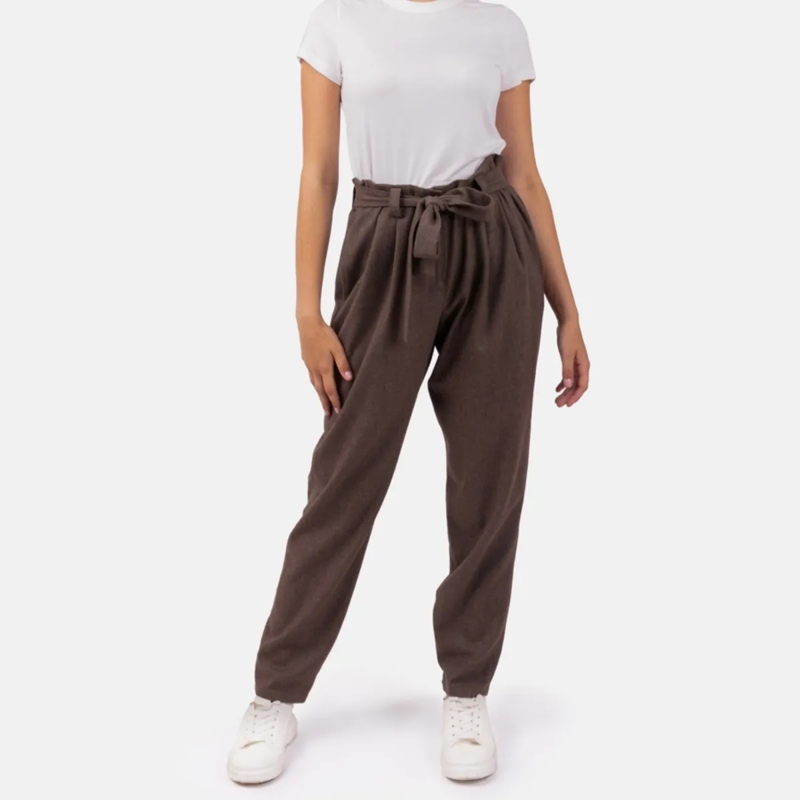 Helene Galwas Hose Bundfaltenhose CAROLIN braun(Image 2)