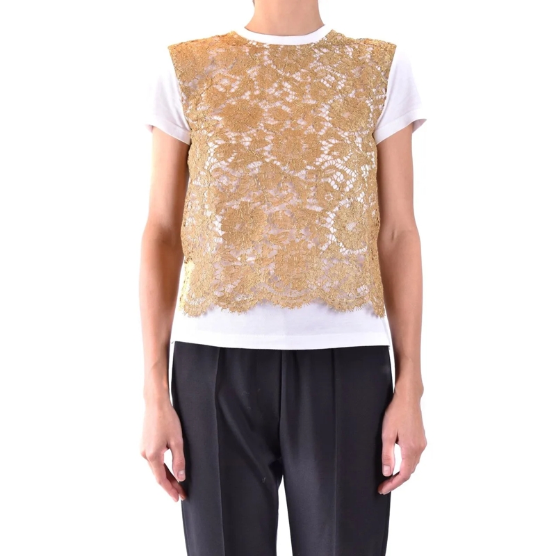 Valentino Garavani T-Shirt Tshirt Short Sleeves Gold gold
