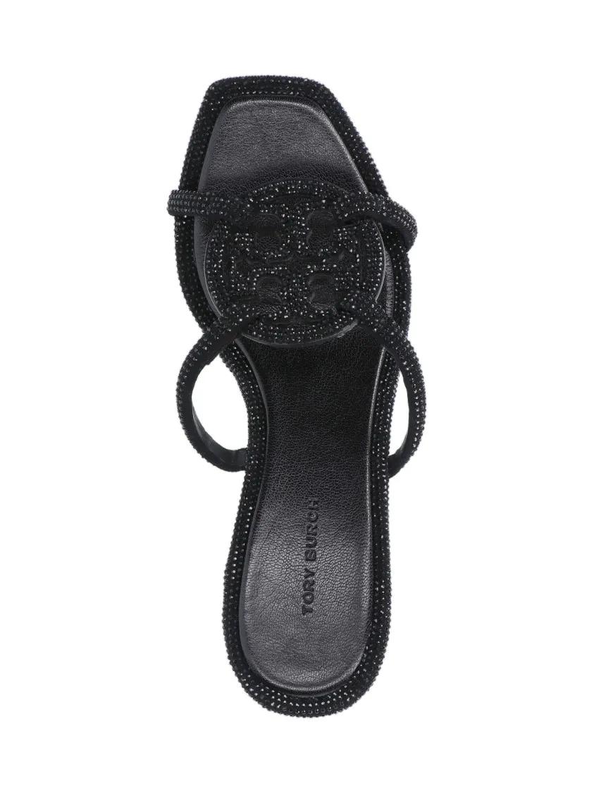 Thumbnail - Tory Burch Sandalen - Miller Geo Bombé' Sandals – Black - Gr. 6_5 - in Schwarz - für Damen