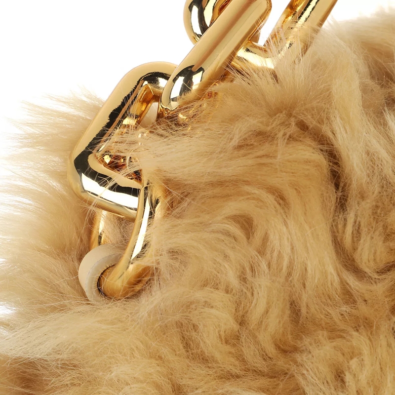 Bottega Veneta Clutch Chain Handle Bag Porridge Gold(Image 4)