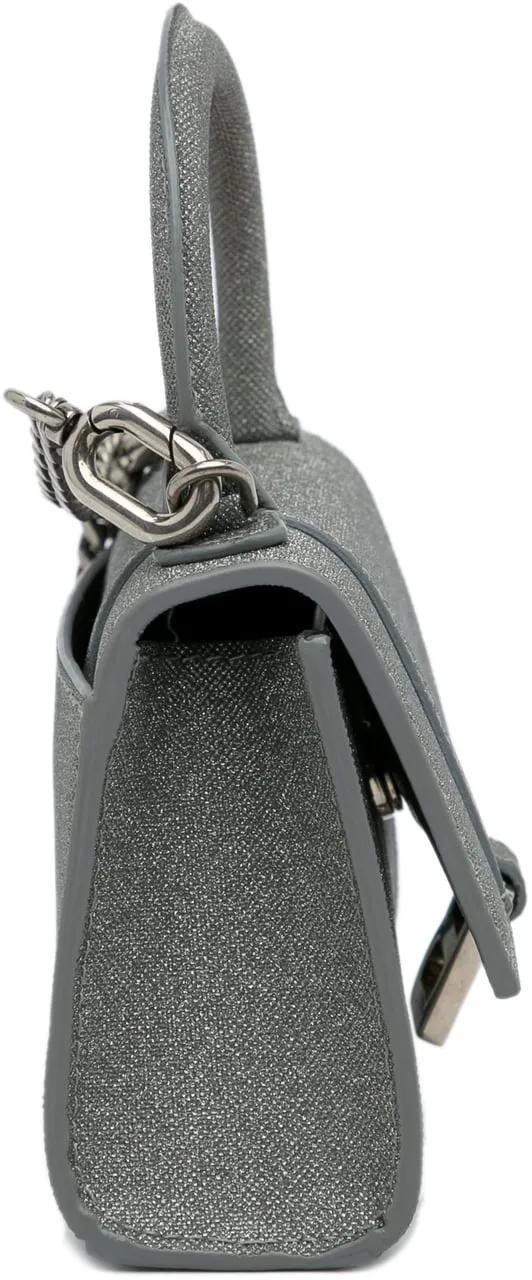 Thumbnail - Balenciaga Hobo Bags - Mini Glitter Hourglass Satchel - Gr. unisize - in Grau - für Damen