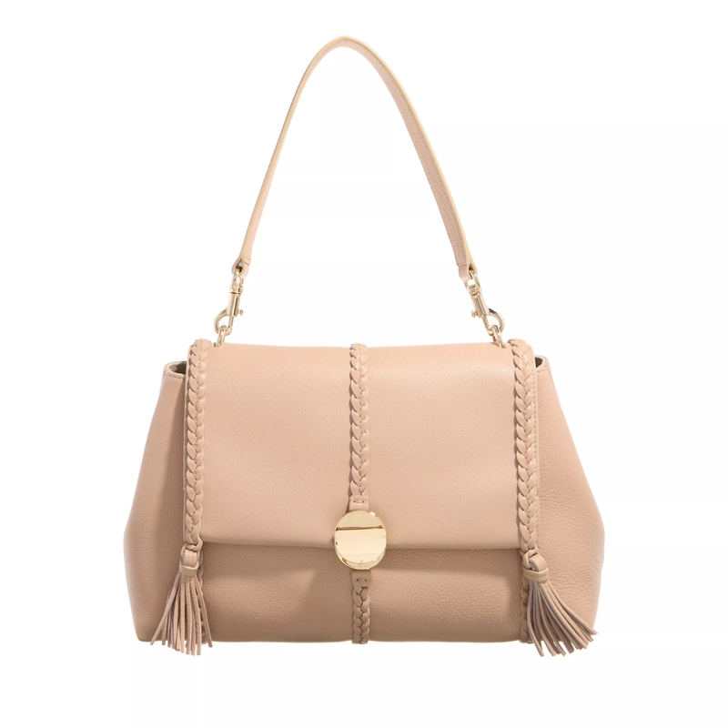 Chloé Schultertasche Shoulder Bag Leather Nomad Beige