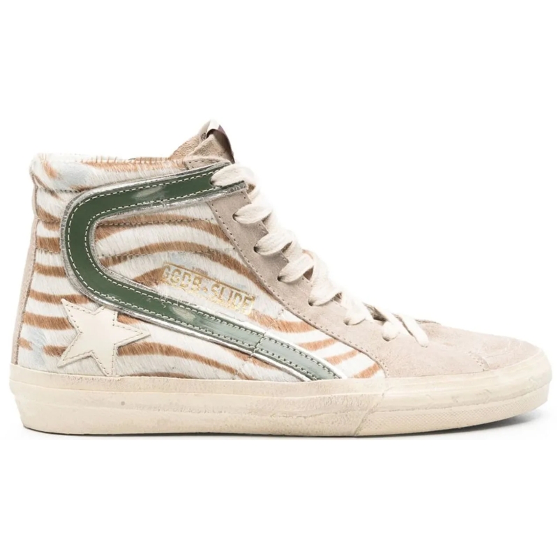 Golden Goose Low-Top-Sneaker Sneakers Whitebrowngreen mehrfarbig