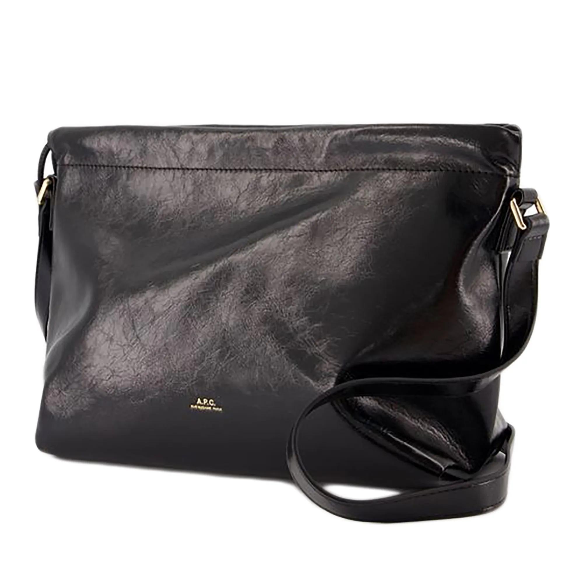 A.P.C. Shoppers Ninon Crossbody Synthetic Black in zwart