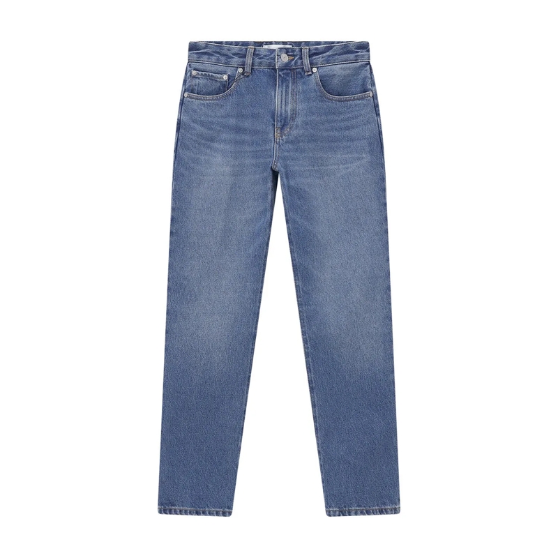 Victoria Beckham Jeans Relaxed-Fit-Jeans aus Baumwolle blau