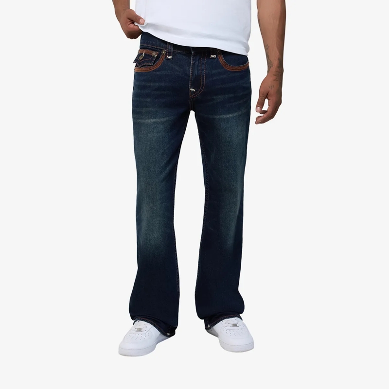 True Religion Jeans BILLY SUPER FLATLOCK FLP 34IN dunkel-blau(Image 6)