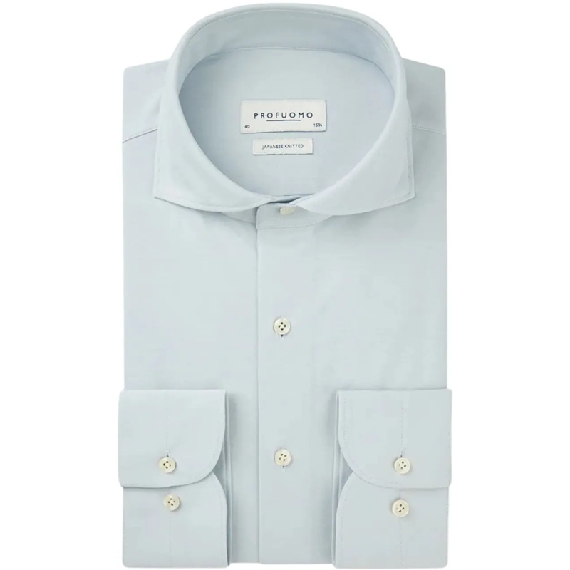 PROFUOMO  Profuomo  Lange Mouw Overhemden Lichtblauw Ppwh100 blau