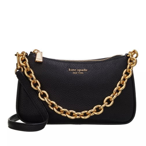 Kate Spade New York Jolie Pebbled Leather Small Convertible Crossbody Black Shoulder Bag