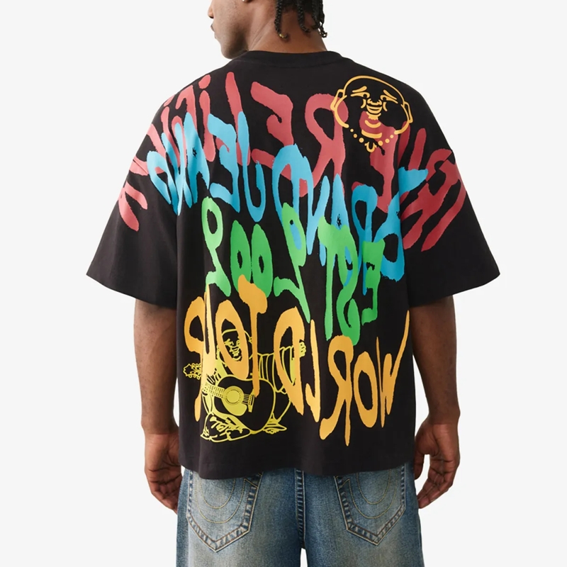 True Religion T-Shirt T-Shirt GRAFFITTI schwarz(Image 4)