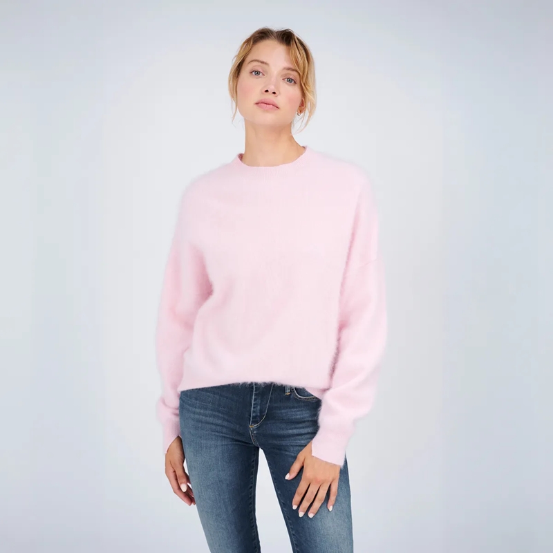 True Religion Pullover - Gerader Schnitt- Logo-Stickerei- Rundhalsaussc rosa(Image 6)