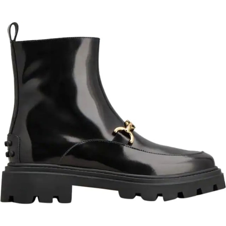 ブーツその他 Tod's Glossy Black Ankle Boots Tod's Glossy Black Ankle Boots Black | Stiefel