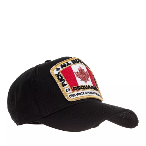 Dsquared2 Canada Embroidered Baseball Cap Black Honkbalpet