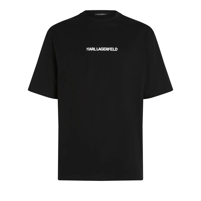 Karl Lagerfeld T-Shirt Portrait T-Shirt schwarz