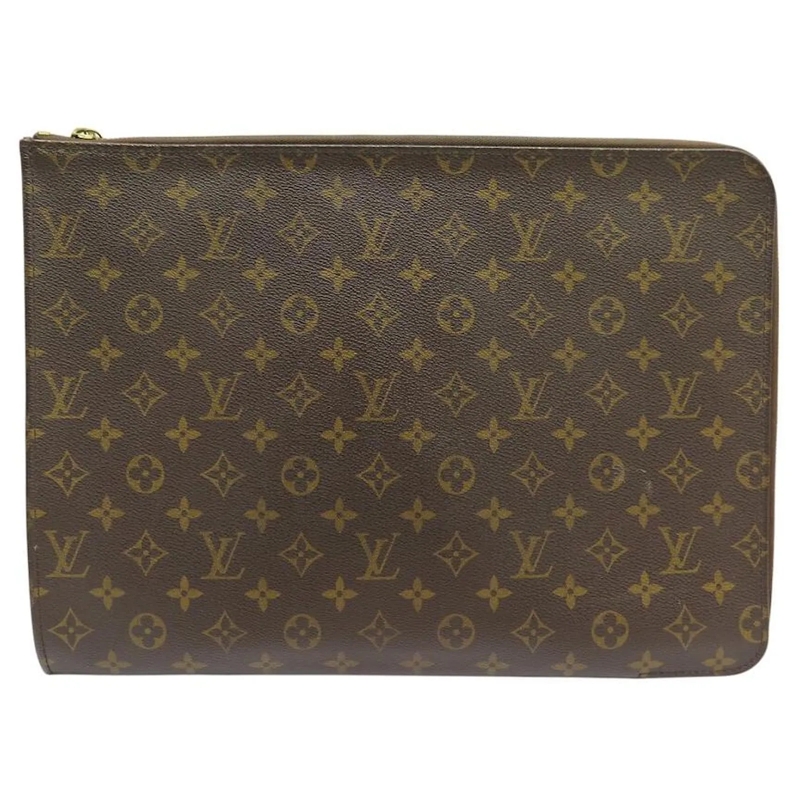 Louis Vuitton Clutch LOUIS VUITTON DOKUMENTENHALTER LAPTOP-HÃœLLE MONOG braun