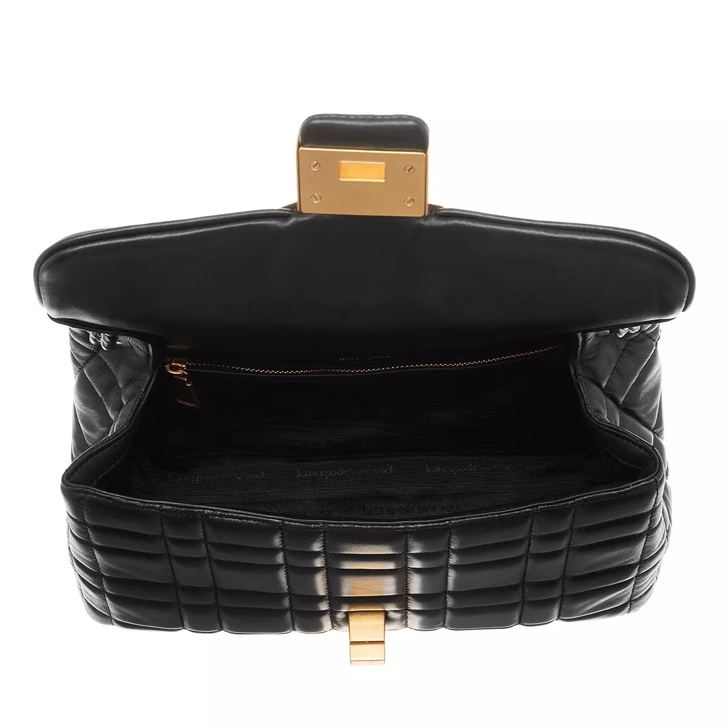 Kate spade black quilted leather bag store