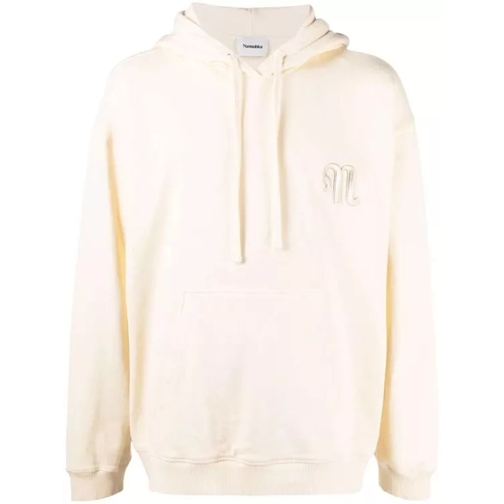 Nanushka  Crème Embroidered Logo Hoodie Neutrals