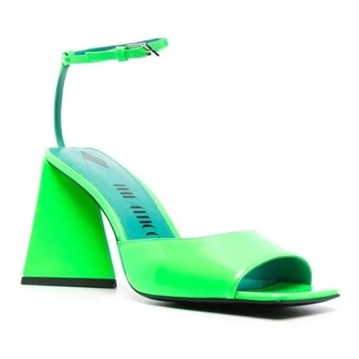 The Attico Neon Green Pepper Sandals Green Sandale