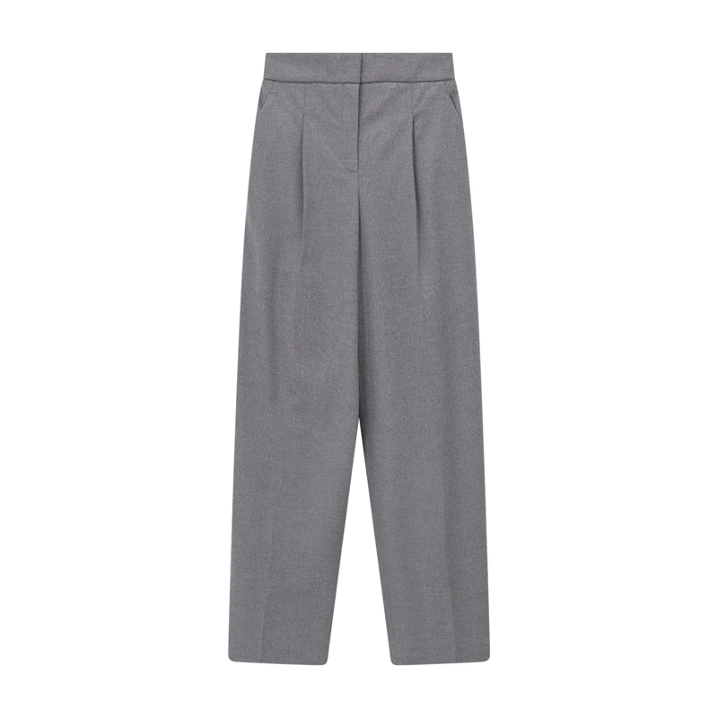 Raffaello Rossi Hose Hose Willow aus Viskose-Woll-Mix grau