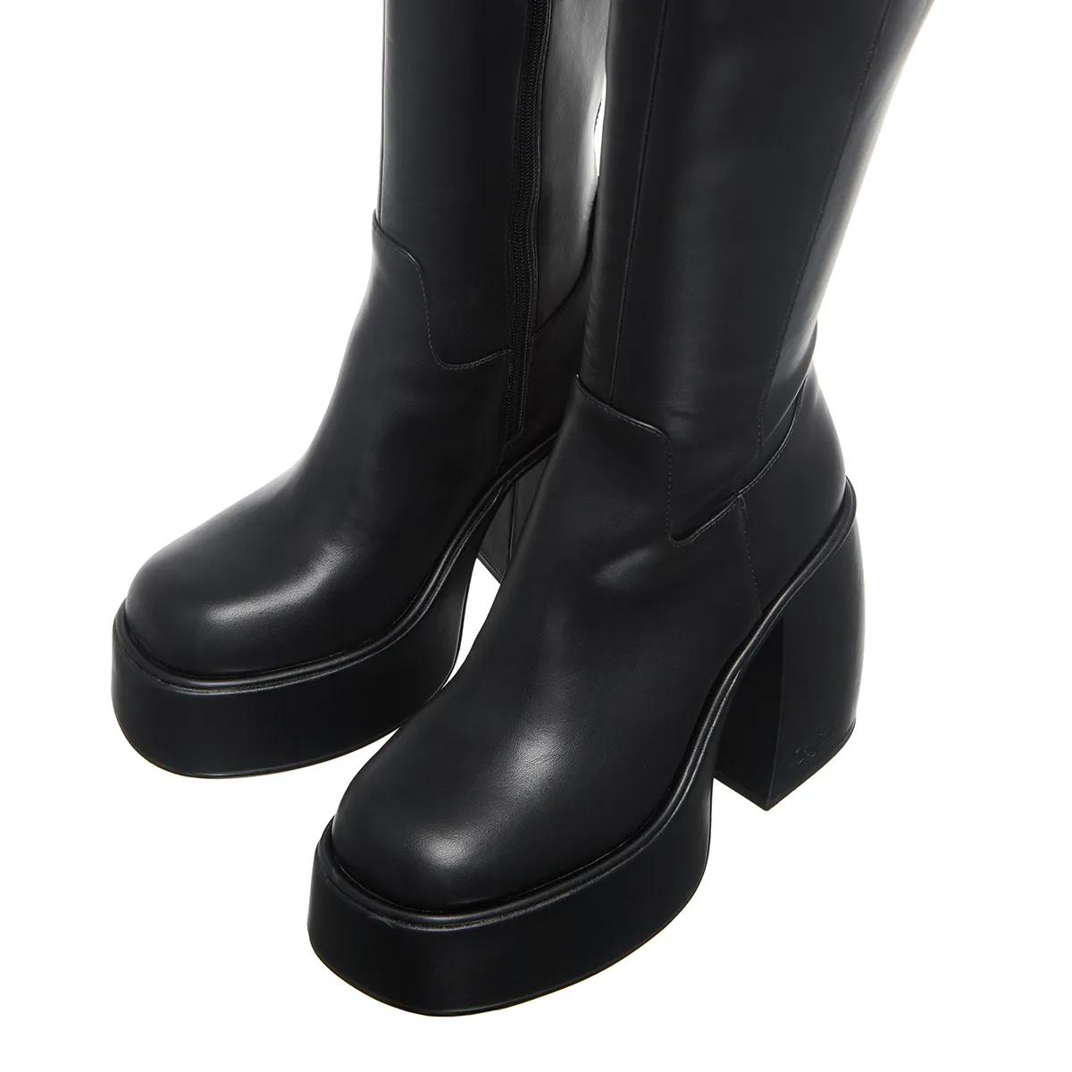 Hotel Kalinga Lamoda Slick Nicks Knee High Platform Boots Wide