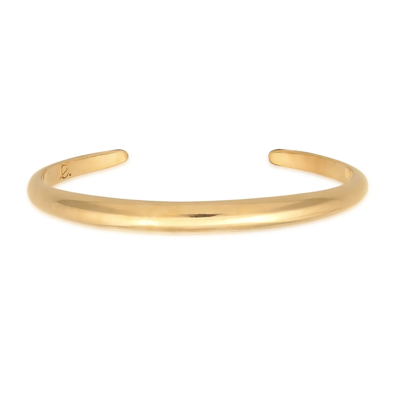 Elli Armband Armband Armreif Rund Offen Glänzend Unisex 925 Sil gold