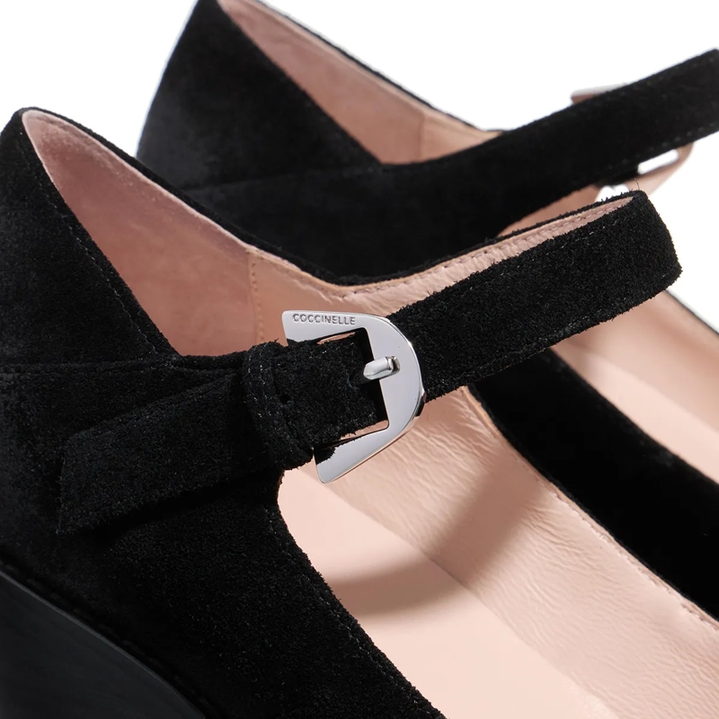 Coccinelle Mary Janes Coccinelleconnie Suede Vi Noir(Image 5)